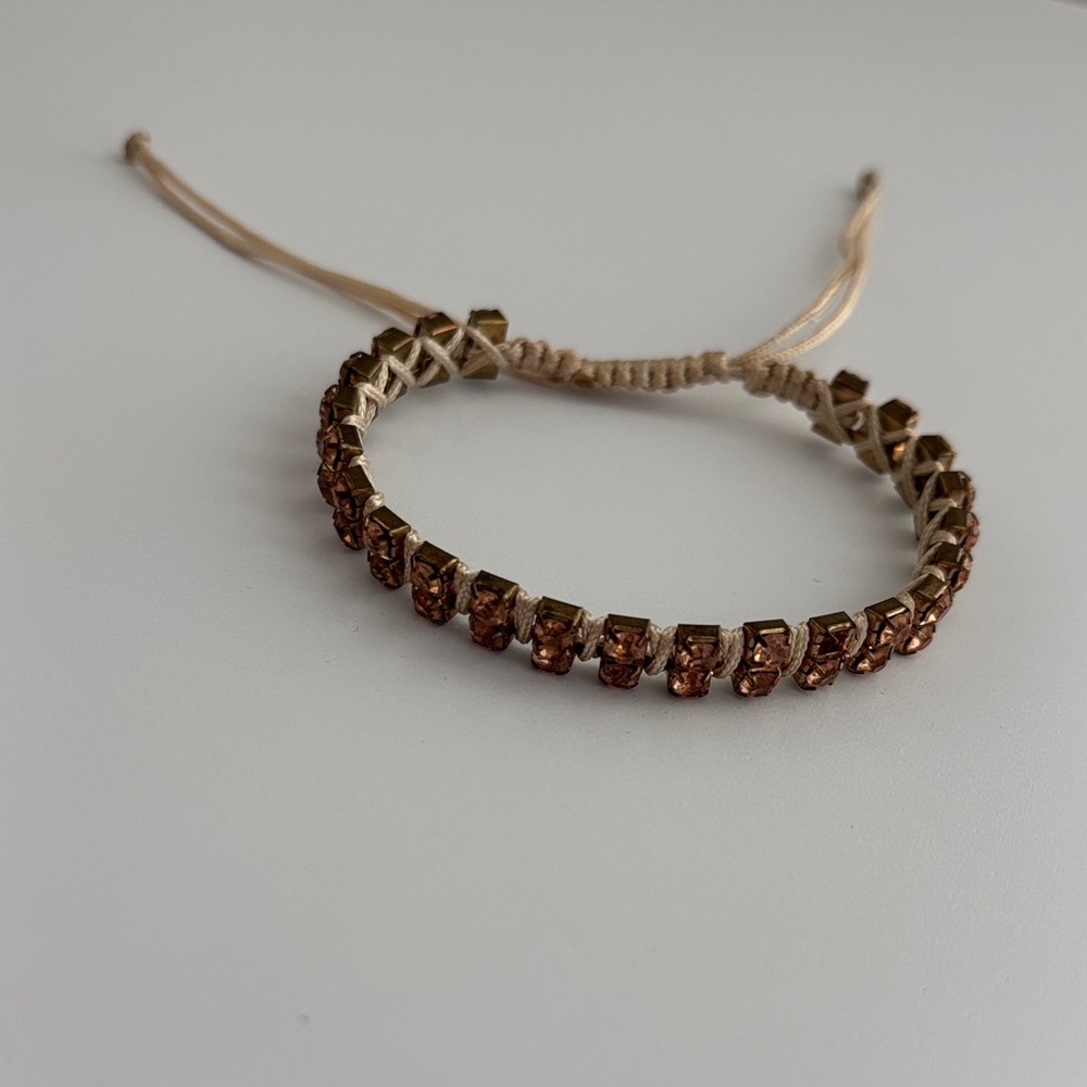 Rose gold adjustable bracelet